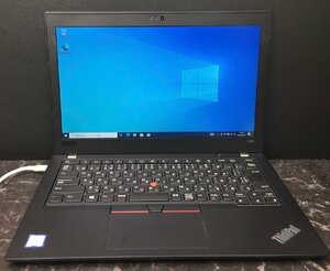 1円～ ■ジャンク LENOVO ThinkPad X280 / 第8世代 / Core i3 8130U 2.20GHz / メモリ 8GB / SSD 256GB / 12.5型 / OS有り / BIOS起動可