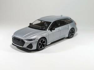 TSM MINI-GT 1/64 Audi アウディ RS6 アバント カーボンブラックエディション フロレットシルバー (LHD) MGT00372-L 京商 トミカサイズ