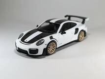 TSM MINI-GT 1/64 Porsche ポルシェ 911 GT2 RS Weissach Package White (左ハンドル) MGT00086-L 京商 トミカサイズ_画像1