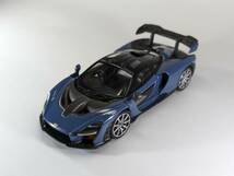 TSM MINI-GT 1/64 McLaren マクラーレン Senna セナ Victory Grey RHD (右ハンドル) MGT00013-R 京商 トミカサイズ_画像1