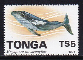 43 ton ga[ unused ]<[1994 large sum ordinary stamp / sea. living thing * whale ]>