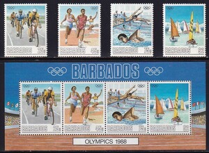 1 bar bados[ unused ]<[1988 summer Olympic * soul convention ] 4 kind ., combining * small size seat (4 kind ream .) >