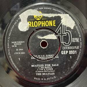 ◆1円開始!◆UKorg7”EP!◆THE BEATLES◆BEATLES FOR SALE◆