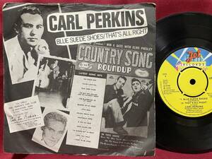 ◆UK7”EP!◆CARL PERKINS◆BLUE SUEDE SHOES◆