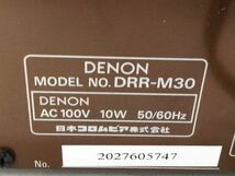□音出し 動作品 DENON デノン オートリーバー ス カセット CDデッキ DRR-M30 A-4-10-1 @80□_画像6