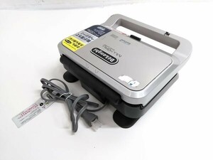 ▲ 展示品 DeLonghi デロンギ SW13ABCJ-S マルチグリル エブリデイ サンド＆ワッフルメーカー 欠品あり 0411C-12 @80 ▲