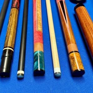 美品【HAMA cues・3Seconds・空・Santi cues・Ban】ハマキュー／風神／OPERAカーボンシャフト／Banカーボンジャンプ／キューケース／etcの画像3