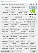 中古グラフィックカード 表示確認済 Vista～Win11 LINUX ★ SPARKLE NVIDIA GeForce GTX 650 GDDR5 1024MB 128it VGA/DVI/HDMI #2714-K_画像5