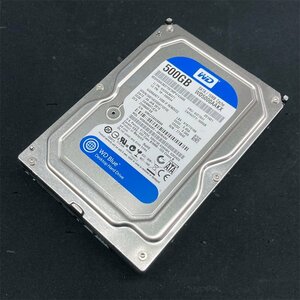 状態正常 3.5インチ 500GB 1個 SATA接続 ★ Western Digital BLUE WD5000AAKX 電源投入回数 1017回 使用時間 57982時間 #6-088