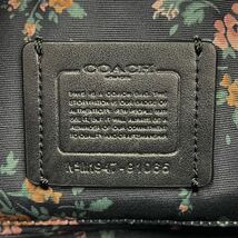 【未使用級】COACH コーチ メンズ スリム 肩掛け クロスボディ ウエスト ショルダー バッグ 革 レザー ナイロン ブラック 黒 ビジネス_画像10