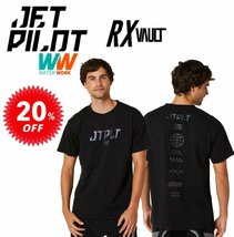 ジェットパイロット JETPILOT Tシャツ セール 20%オフ 送料無料 RX ボルト メンズ Tシャツ S22605 ブラック 3XL_画像1