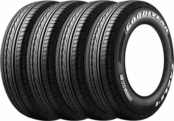 ◎2024年製 在庫有 個人宅同一送料 EAGLE ♯1 NASCAR ナスカー 195/80R15 107/105L ホワイトレター 4本セット送料込みで42,800円～