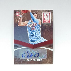 panini 2014-15 DONRUSS Jusuf Nurkic STATUS SIGNATURE 182/199 199枚シリアル RC ROOKIE ルーキー Auto autograph サイン