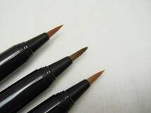 たから　万年毛筆　KT-3 いたちの毛使用　黒い軸　未使用3本セットで_画像5