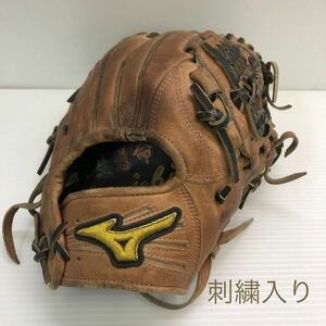 G-1018ミズノmizuno ミズノプロ 硬式 内野手用 オーダー グローブ グラブ 野球 中古品 刺繍入り