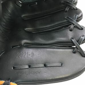 G-9791 ミズノ MIZUNO ミズノプロ mizunopro 軟式 HAGA JAPAN 投手用 オーダー グローブ グラブ 野球 中古品 刺繍入りの画像6