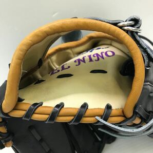 G-9791 ミズノ MIZUNO ミズノプロ mizunopro 軟式 HAGA JAPAN 投手用 オーダー グローブ グラブ 野球 中古品 刺繍入りの画像8