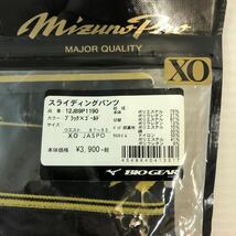 NP-1961 未使用品 ミズノ MIZUNO ミズノプロ スライディングパンツ 背番号入り XOサイズ 12JB9P1190 ブラック×ゴールド 野球_画像2