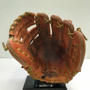 G-1054 久保田スラッガー KUBOTA SLUGGER 軟式 内野手用 KSN-MS-VI グローブ グラブ 野球 中古品 色褪せ有りの画像3