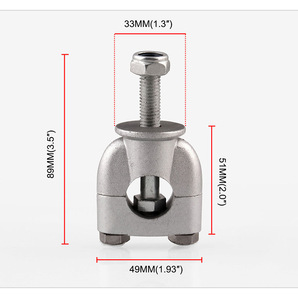 汎用 ハンドルポスト 22mm ハンドル用 2個セットの画像2