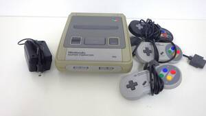 #8539[ retro game festival *1 jpy start * electrification has confirmed ] nintendo Super Famicom body SHVC-001 controller 