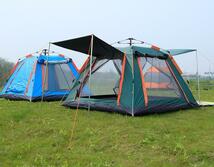 テント キャンプ用品 大型テント 4-5人用 ヤー アウトドア レジャー用品 ファミリーラージテントスペース _画像8