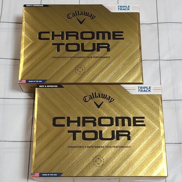 キャロウェイ CHROME TOUR トリプルトラック ホワイト 2024年モデル ゴルフボール 2ダース