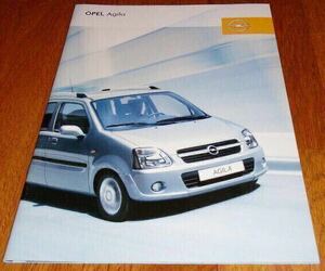 [ catalog only ] Opel OPELagilaAgila( Wagon R)book@ country . version catalog 2005.11