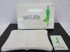 静★再/任天堂/Wii Fit/バランスボード/ソフト付/ジャンク品　 M-255★