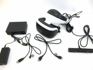 静◆SONY/PSVR/PlayStation VR 本体 ヘッドセット 周辺機器セット/動作未確認◆K-267