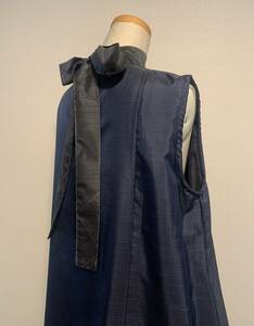 Римейк кимоно неиспользованные мужчины Осима Цумуги задняя лента платье линии l * ручная работа *