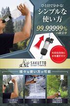 SAKUTTO 携帯浄水器 浄水器 濾過器 アウトドア 災害 【日本正規品】_画像7