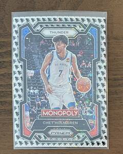 【NBA】2023-24 Prizm Monopoly / Chet Holmgren / monopoly man white and black / SSP