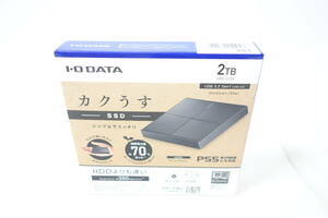 ☆新品☆ I・O DATA アイ・オー データ 外付け SSD 2TB ポータブル PS5対応 ビターブラック SSPL-UT2K