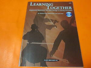 ♪輸入教則本　Learning Together: Sequential Repertoire for Solo Strings or String Ensemble (Bass)　CD付き