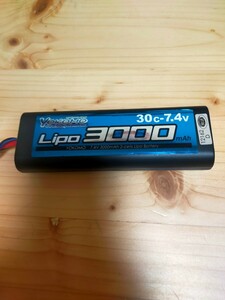 ヨコモ YB-L300 2セルリポ ストレートバッテリー3000 30C 7.4V中古