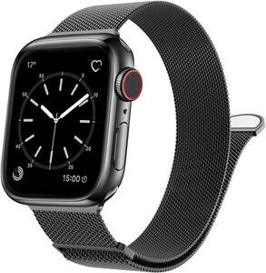 136　コンパチブル Apple Watch バンド マグネットクラスプ ステンレス留め金製 無段階調節 Apple Watch Series Ultra/Ultra 