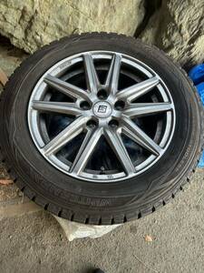 スタッドレスタイヤ DUNLOP 205/60 R16 92Q DIGITYRE STUDLE55 WINTERMAXX ４本アルミ5穴セット手渡し可能