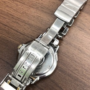 ★セイコー スキューバ 200m 7N35-6030★ 稼働品 SEIKO SCUBA ブルー シェル文字盤 メンズ デイト クォーツ 腕時計 ◇13845の画像10