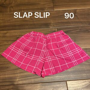【新品未使用】SLAP SLIP 90 キュロット　パンツスカート　ショートパンツ　ピンク　チェック