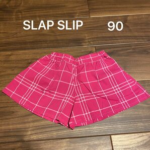 【新品未使用】SLAP SLIP 90 キュロット　パンツスカート　ショートパンツ　ピンク　チェック