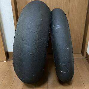 使用時間45分 DUNLOP KR149 KR133 前後タイヤセット ST1000 指定タイヤ YZF-R1 ZX-10R CBR1000RR GSX-R1000 スーパーコルサ α13SP R11 #1の画像1