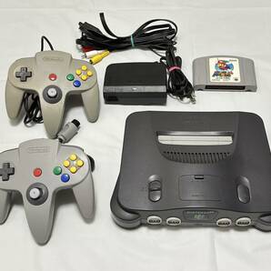 ★[中古] N64 本体 ニンテンドー64 付属品一式 ソフト付き [動作確認済] Nintendo64 NUS-001★の画像1