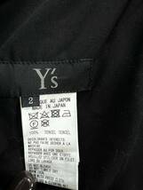 Y's Yohji Yamamoto パネルデザイン ロングシャツ ワンピース ドロップショルダー ブラック ヨウジヤマモト _画像7