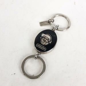 COACH Coach key ring key holder silver black brand 