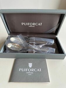 puiforcat スプーン2本　銀製　orfevre paris フランス製カトラリー シルバー 2P スプーン カトラリー 