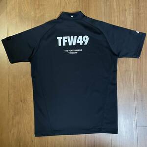 TFW49 モックネック　Tシャツ L ブラック　junhashimoto ゴルフ