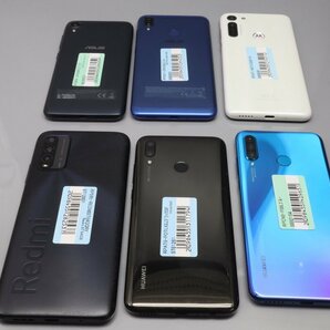 ASUS/motorola/Xiaomi/HUAWEI / ZA550KL/ZB633KL/moto g8等 いろいろ計6台セット ■SIMフリー★Joshin(ジャンク)6059【1円開始・送料無料】の画像1