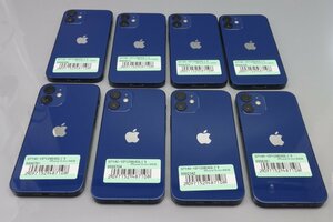 Apple iPhone12 mini 64GB Blue 計8台セット A2398 3H478J/A ■Y!mobile ワイモバイル★Joshin(ジャンク)8364【1円開始・送料無料】