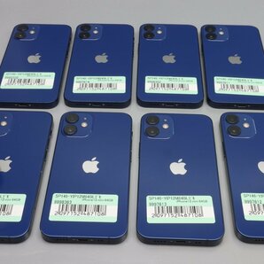 Apple iPhone12 mini 64GB Blue 計8台セット A2398 3H478J/A ■Y!mobile ワイモバイル★Joshin(ジャンク)2332【1円開始・送料無料】の画像1